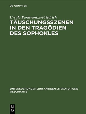 cover image of Täuschungsszenen in den Tragödien des Sophokles